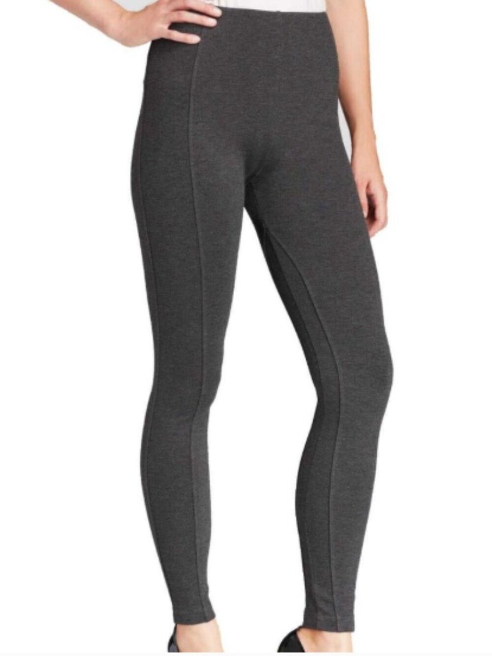 Lysse Mara Seamed Ponte Legging Charcoal Gray 2X